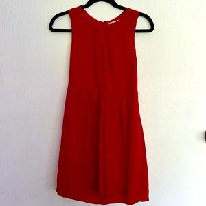 Madewell 100% Silk dress, red size 2